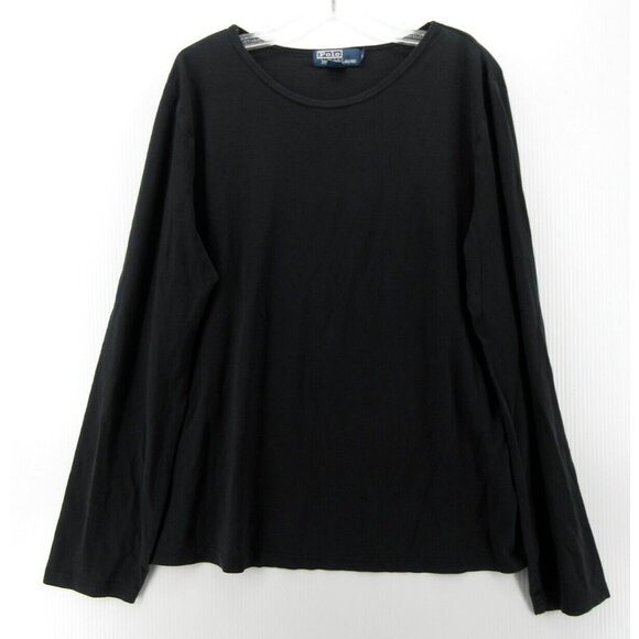 Ralph Lauren Polo Shirt Large Cotton T Tee Performance Base Layer Knit - Picture 1 of 9